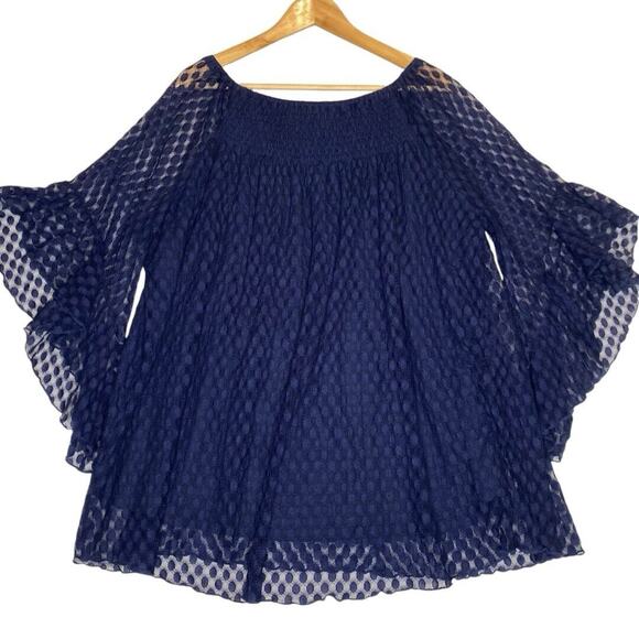 Asymmetrical Lace Top Womens 1x Boho Fairycore Romantic Cottagecore Whimsigoth - Picture 2 of 6